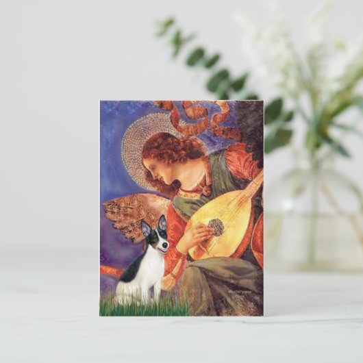 Rat Terrier - Mandolin Angel Briefkaart (Staand voorkant)