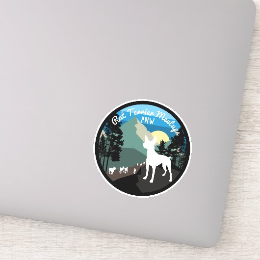 Rat Terrier Meetups PNW - officiële sticker (Detail)