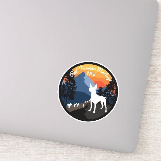 Rat terrier meetups sticker - officieel (Detail)