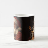 Rat Terrier met Sinterklaas Feestelijke Kerstmis Koffiemok (Center)