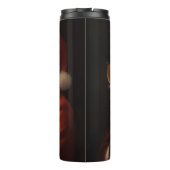 Rat Terrier met Sinterklaas Feestelijke Kerstmis Thermosbeker (Achterkant)