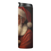 Rat Terrier met Sinterklaas Feestelijke Kerstmis Thermosbeker (Geroteerd rechts)