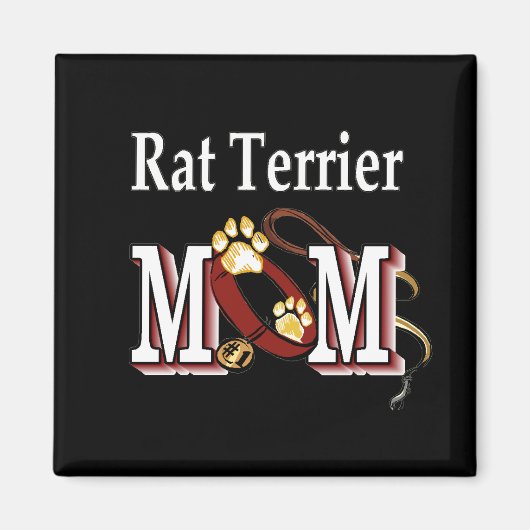 Rat Terrier MOM Cadeaus Magneet (Voorkant)