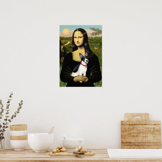 Rat Terrier - Mona Lisa Poster (Keuken)