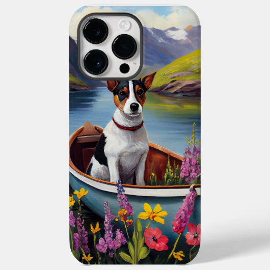 Rat Terrier op een peddel: Een Schilderachtig avon Case-Mate iPhone Case (Achterkant)
