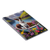 Rat Terrier op een peddel: Een Schilderachtig avon Notitieboek (Rechterzijde)