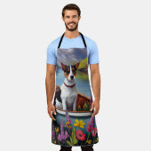 Rat Terrier op een peddel: Een Schilderachtig avon Schort (Gedragen)