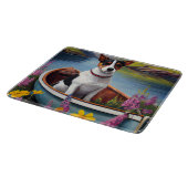 Rat Terrier op een peddel: Een Schilderachtig avon Snijplank (Hoek)