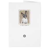 Rat Terrier Painting - Cute Original Dog Art (Achterkant)