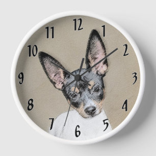 Rat Terrier Painting - Cute Original Dog Art
