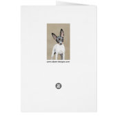 Rat Terrier Painting - Cute Original Dog Art (Achterkant)