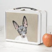 Rat Terrier Painting - Cute Original Dog Art (In situ)