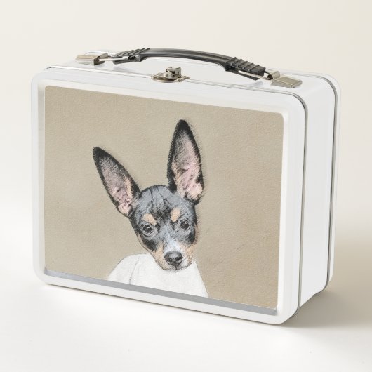 Rat Terrier Painting - Cute Original Dog Art (Voorkant)