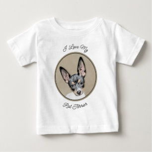 Rat Terrier Painting - Cute Original Dog Art