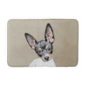 Rat Terrier Painting - Cute Original Dog Art Badmat (Voorkant)