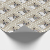 Rat Terrier Painting - Cute Original Dog Art Cadeaupapier (Hoek)