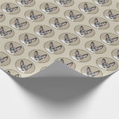 Rat Terrier Painting - Cute Original Dog Art Cadeaupapier (Hoek)