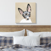 Rat Terrier Painting - Cute Original Dog Art Canvas Afdruk (Insitu (Slaapkamer))