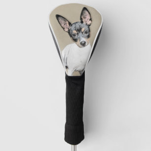 Rat Terrier Painting - Cute Original Dog Art Golfheadcover