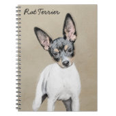 Rat Terrier Painting - Cute Original Dog Art Notitieboek (Voorkant)