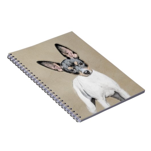 Rat Terrier Painting - Cute Original Dog Art Notitieboek (Rechterzijde)