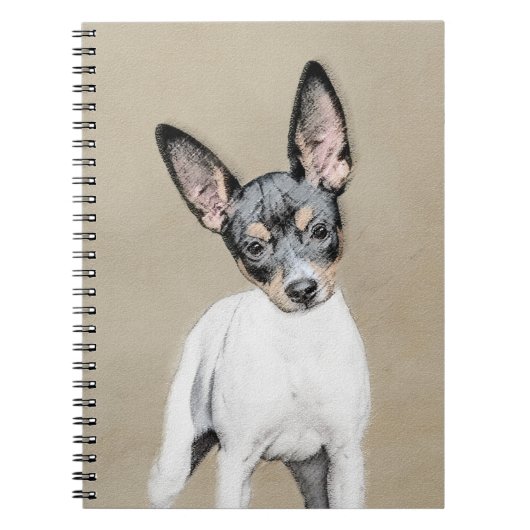 Rat Terrier Painting - Cute Original Dog Art Notitieboek (Voorkant)