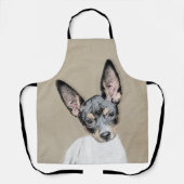 Rat Terrier Painting - Cute Original Dog Art Schort (Voorkant)