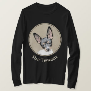 Rat Terrier Painting - Cute Original Dog Art T-shirt