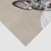 Rat Terrier Painting - Cute Original Dog Art Tissuepapier (Detail)