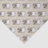 Rat Terrier Painting - Cute Original Dog Art Tissuepapier (Detail)