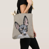 Rat Terrier Painting - Cute Original Dog Art Tote Bag (Dichtbij)
