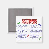 RAT TERRIER Property Wetten 2 Magneet (Voorkant / Achterkant)