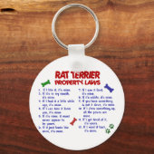 RAT TERRIER Property Wetten 2 Sleutelhanger (Voorkant)