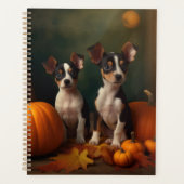 Rat Terrier Pup Autumn Delight Pompoen Planner (Voorkant)