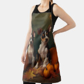 Rat Terrier Puppy Herfst Delight Pompoen Schort (Insitu)