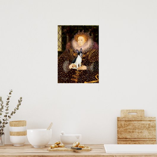 Rat Terrier - Queen Poster (Keuken)