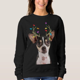 Rat Terrier Reindeer Kersthond Trui