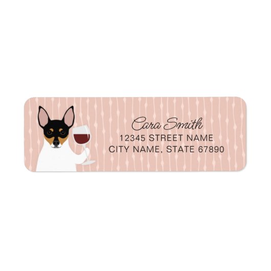 Rat Terrier Return Address Labels (Voorkant)