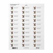 Rat Terrier Return Address Labels (Full Sheet)