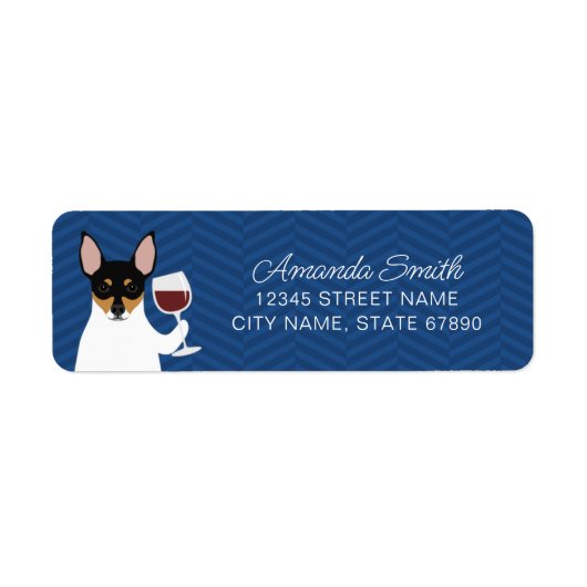 Rat Terrier Return Address Labels (Voorkant)
