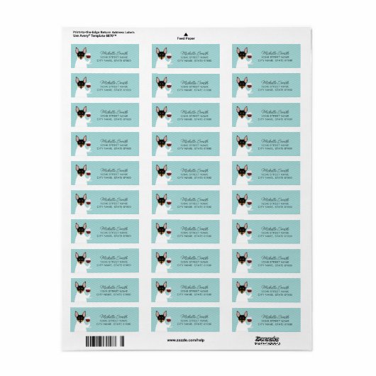 Rat Terrier Return Address Labels (Full Sheet)