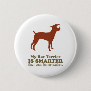 Rat Terrier Ronde Button 5,7 Cm