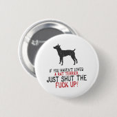 Rat Terrier Ronde Button 5,7 Cm (Voorkant /achterkant)