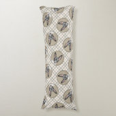 Rat Terrier Schilderen Tri Kleur Originele Hond Ar Lichaamskussen (Voorkant Verticaal)