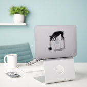 Rat terrier schuurjacht sticker (Laptop op bureau)