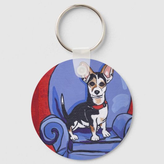 Rat Terrier Sleutelhanger (Voorkant)