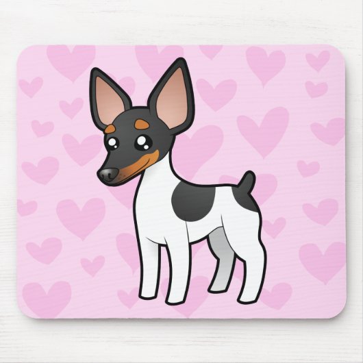 Rat Terrier/Speelgoed Fox Terrier Love Muismat (Voorkant)