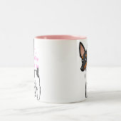 Rat Terrier/Speelgoed Fox Terrier Love Tweekleurige Koffiemok (Center)