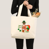 Rat Terrier St. Patrick's Grote Tote Bag (Voorkant (product))
