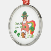 Rat Terrier St Patricks Metalen Ornament (Links)